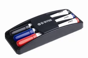 Whiteboard-Radierer, Filz, inkl. 3 Marker, 17x7x3cm
